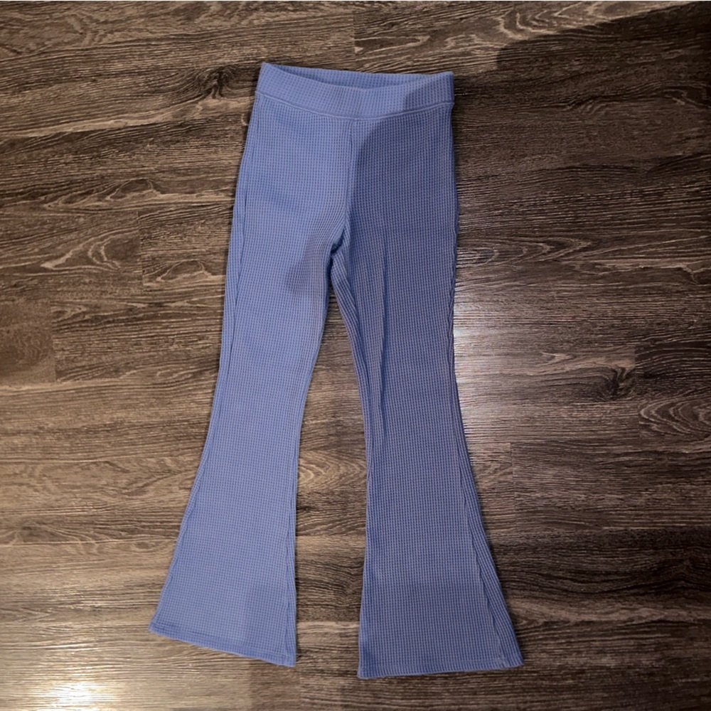 WORN ONCE Aerie high rise waffle flare pant